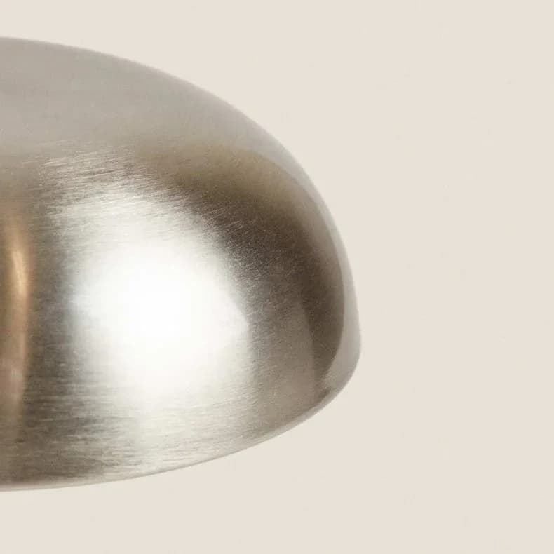 Laddningsbar metallbordslampa med svampform och touchkontroll
