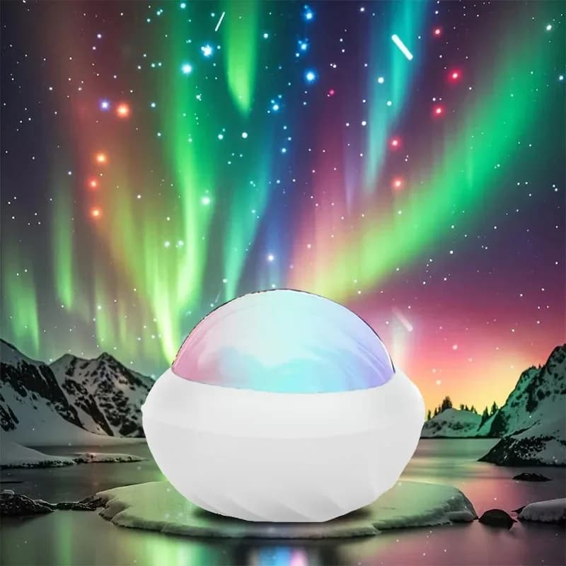 USB-driven Multicolor Aurora-projektor Nattlampa