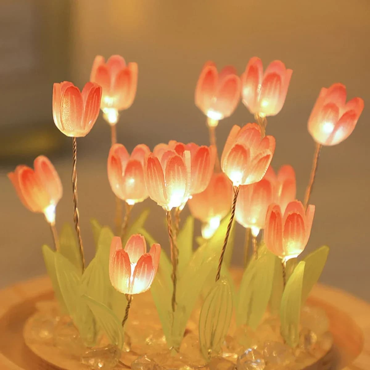 DIY Mini Tulpan LED Nattljus Kit