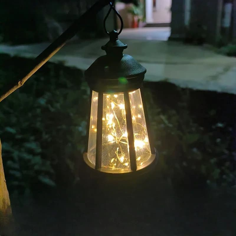 Vattentäta soldrivna LED-lampsträngar med lyktor